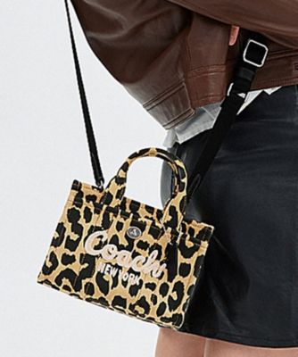 ＜COACH＞カーゴ　トート　バッグ　２０・レオパード　プリント